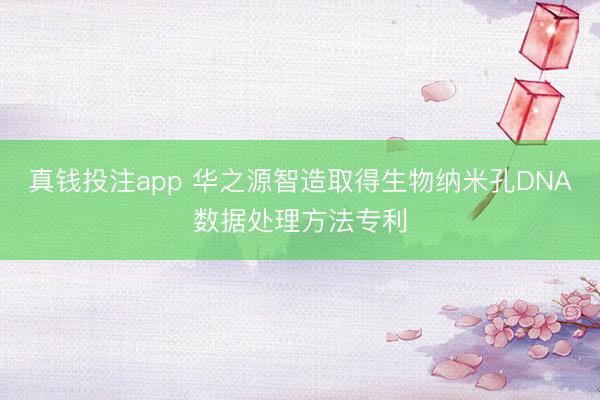 真钱投注app 华之源智造取得生物纳米孔DNA数据处理方法专利