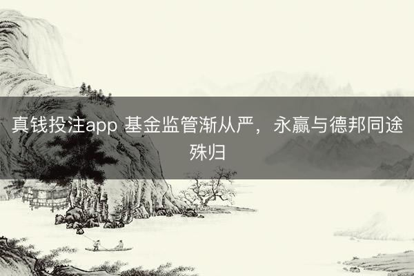 真钱投注app 基金监管渐从严，永赢与德邦同途殊归