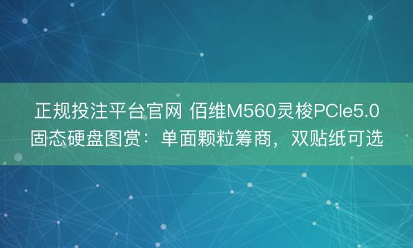 正规投注平台官网 佰维M560灵梭PCIe5.0固态硬盘图赏:单面颗粒筹商,双贴纸可选