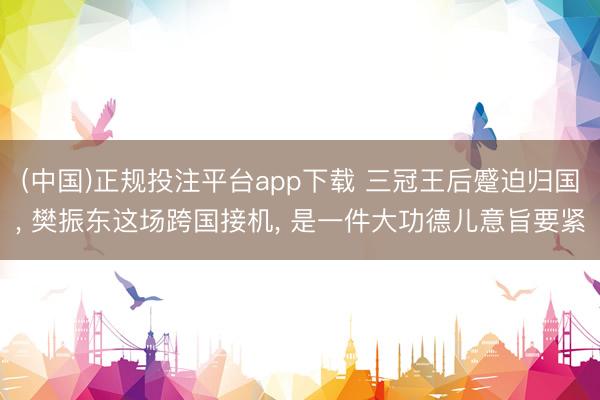 (中国)正规投注平台app下载 三冠王后蹙迫归国, 樊振东这场跨国接机, 是一件大功德儿意旨要紧